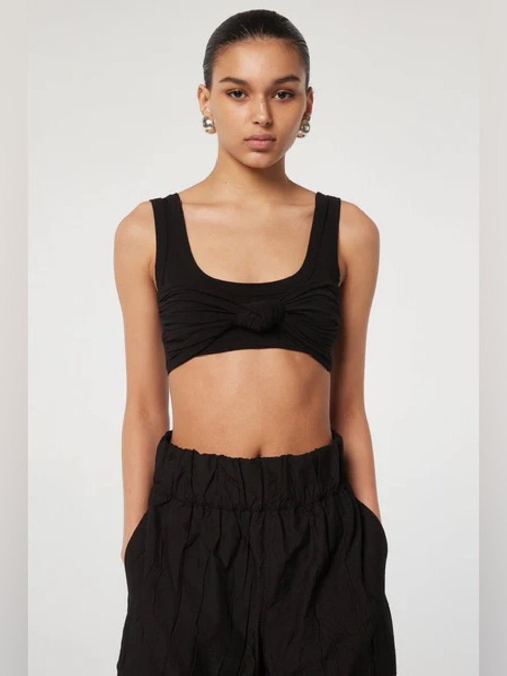The Line by K Inessa Knotted Bralette Top